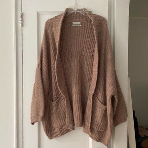 Oversized Blush Cardigan from Urban Outfitters